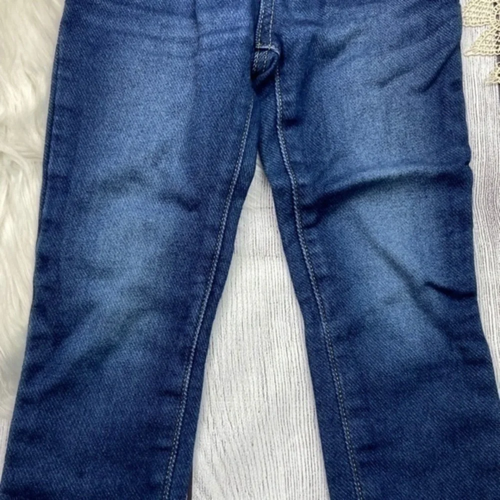 Cherokee Girls Pants Size 5 Super Skinny Crop Soft Comfy Faux Denim Pants